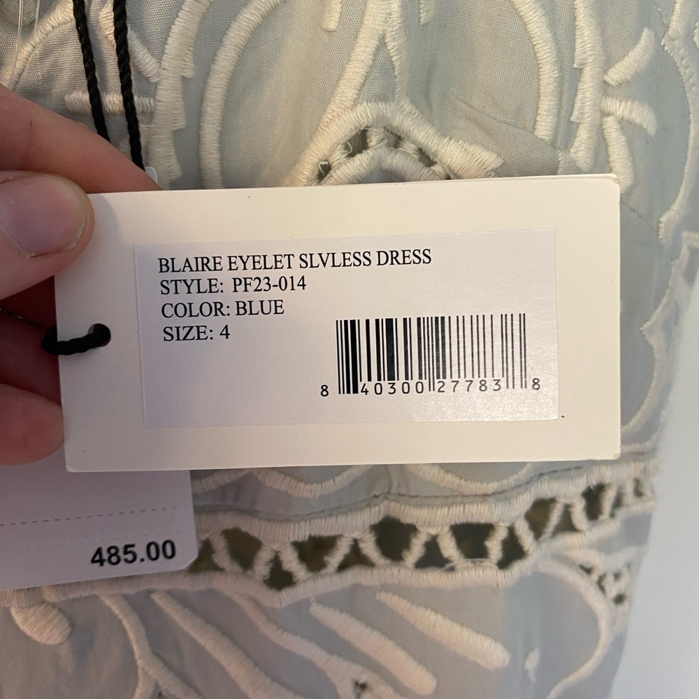 NWT SEA New York Blaire Eyelet Sleeveless Dress Size 4 - Picture 6 of 16